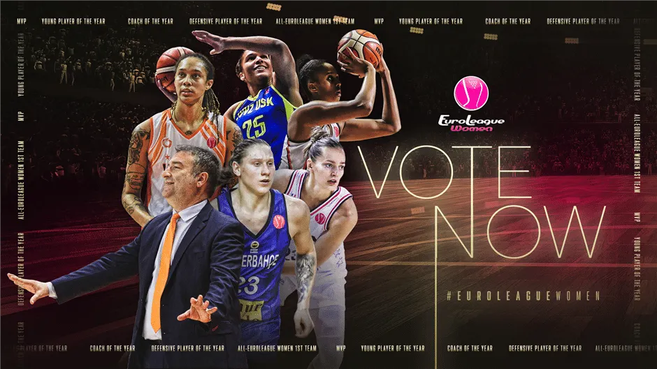 Euroleague féminine: Votez pour les joueuses et les coaches de la saison