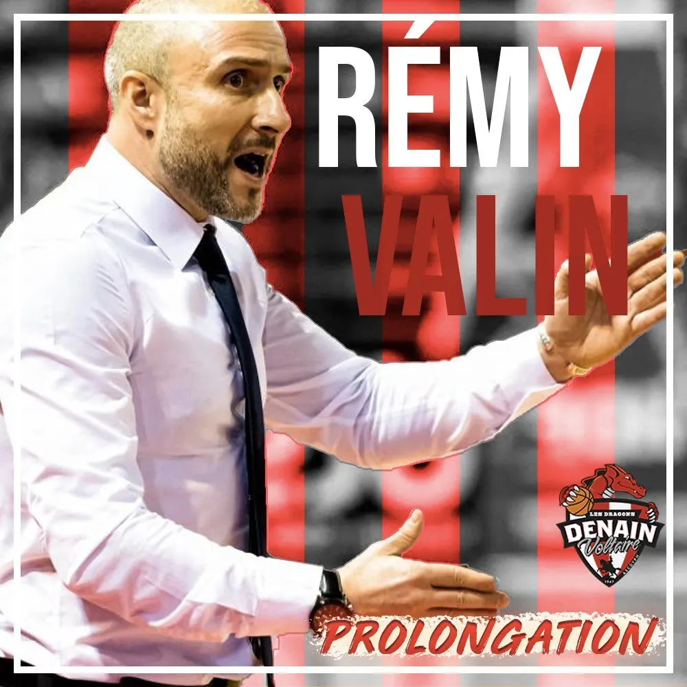 Pro B: Le coach Rémy Valin signe pour deux saisons supplémentaires à Denain