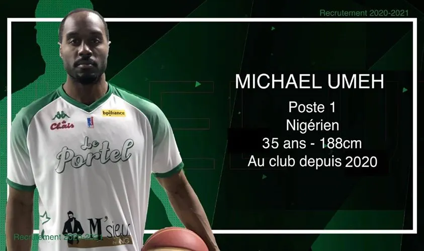 Le meneur nigérian Michael Umey reste au Portel