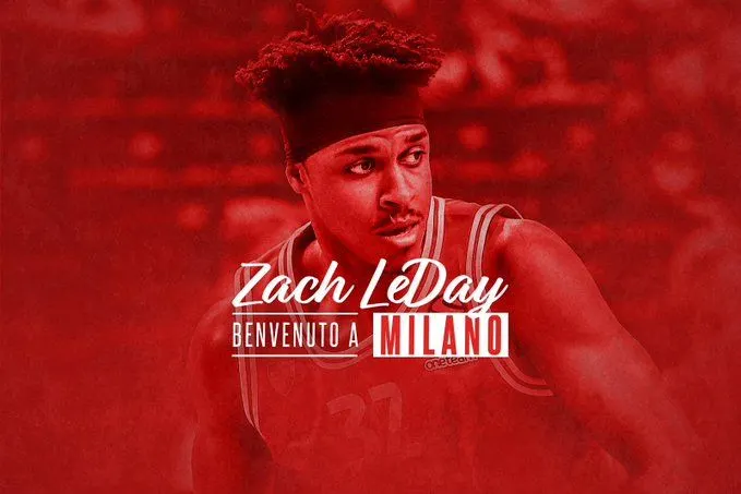 Italie: Zach LeDay, du Zalgiris Kaunas à Olimpia Milan