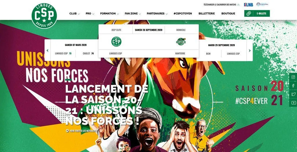 Jeep® ÉLITE : le site internet du CSP Limoges fait peau neuve