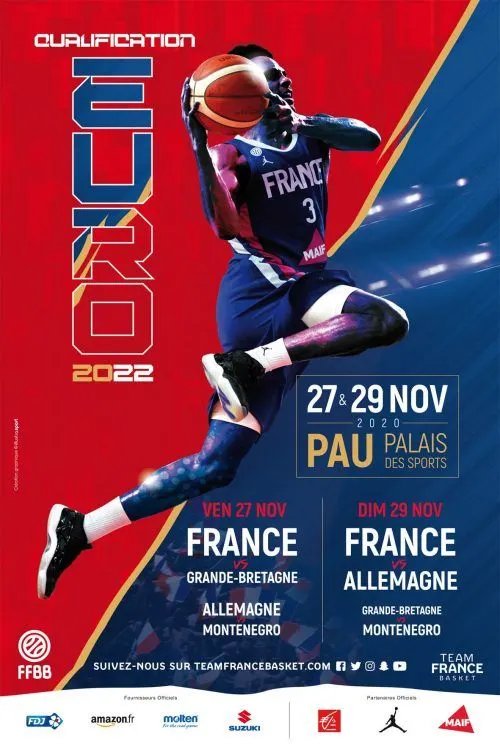 Qualifications Euro 2022: 4 matches à Pau en novembre