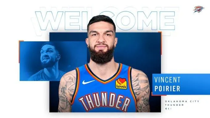 Vincent Poirier: Des Boston Celtics au Oklahoma City Thunder