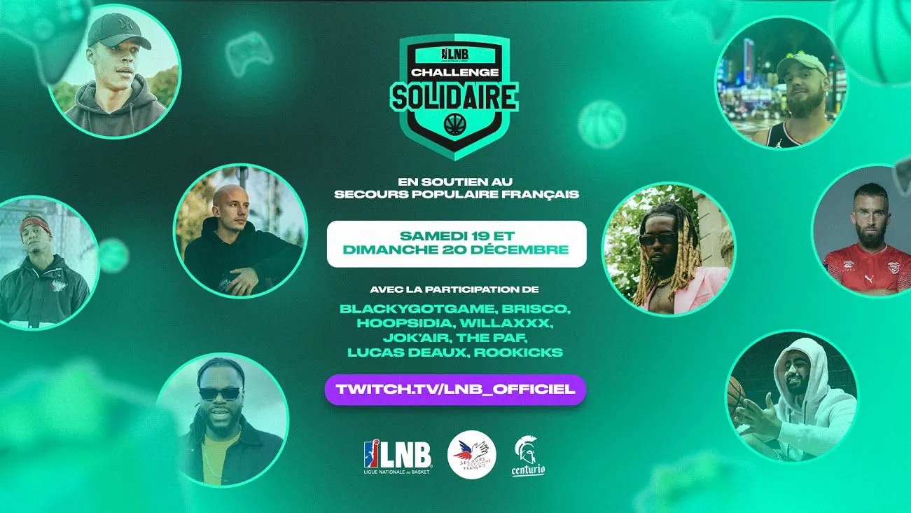 La LNB organise un tournoi sur le jeu NBA2K21 au profit du Secours populaire