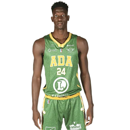 Mbaye Ndiaye (Blois) et Boubacar Touré (Roanne) avec la sélection du Sénégal