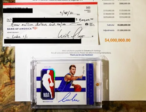 Le chiffre : une carte de Luka Doncic vendue 3,8 millions d’euros