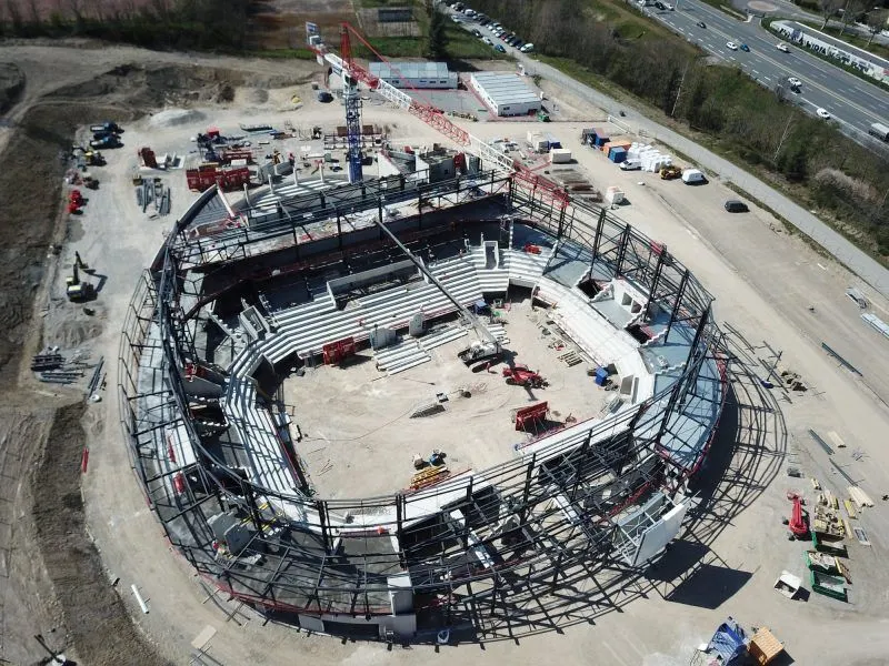 La photo : La salle de Saint-Chamond prend forme