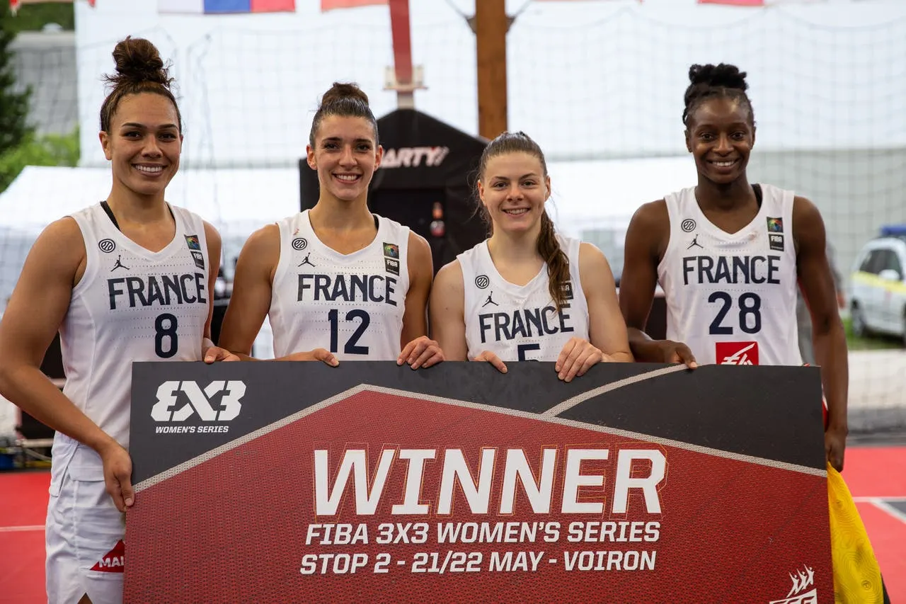 Avant le TQO, l’équipe de France féminine 3×3 s’impose au tournoi de Voiron