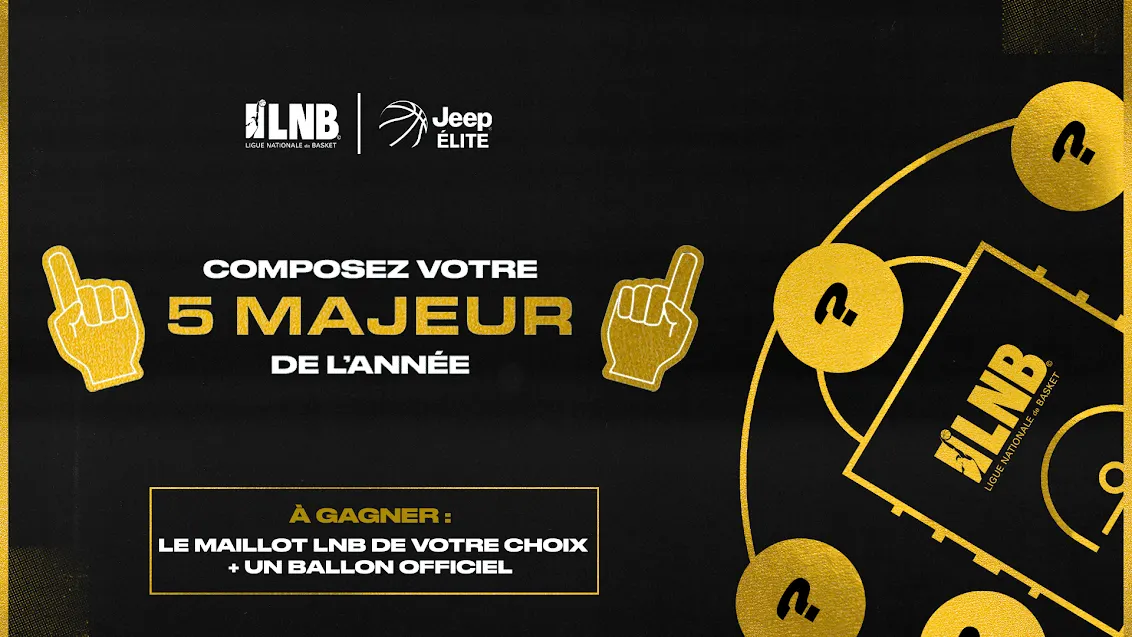 Jeep Elite : Composez votre cinq majeur de l’année