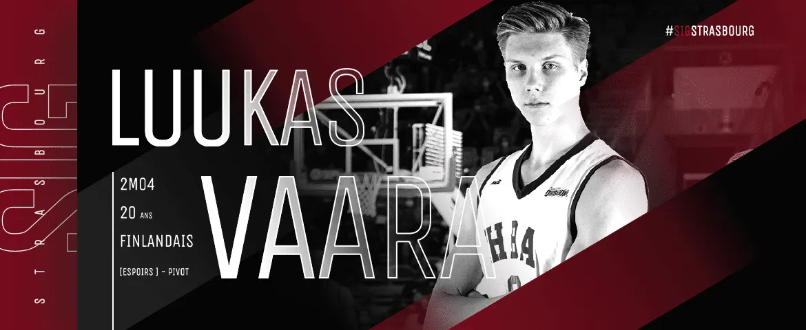 L’espoir finlandais Luukas Vaara signe à la SIG Strasbourg