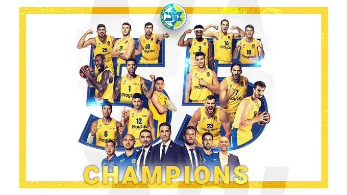 Israël : Le Maccabi Tel-Aviv champion pour la 55e fois