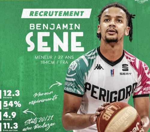 Benjamin Sene choisit Nanterre comme nouvelle destination