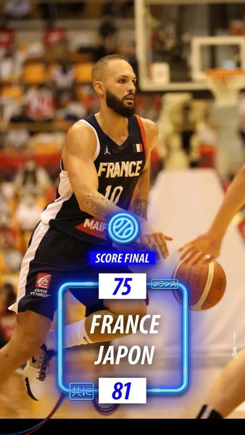 Japon 81, France 75 : 3e défaite des Bleus en préparation
