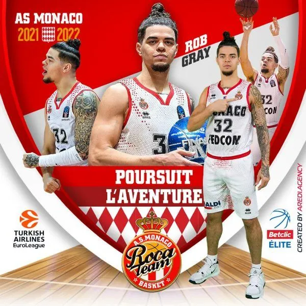 Rob Gray, deux ans de plus à Monaco : « On est tous impatient de découvrir l’Euroleague ! »