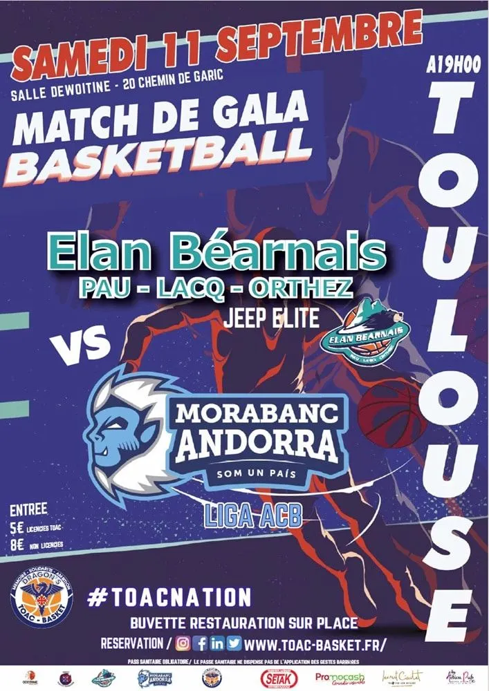 Prépa : l’Élan Béarnais de Pau rencontre Andorre à Toulouse le 11 septembre