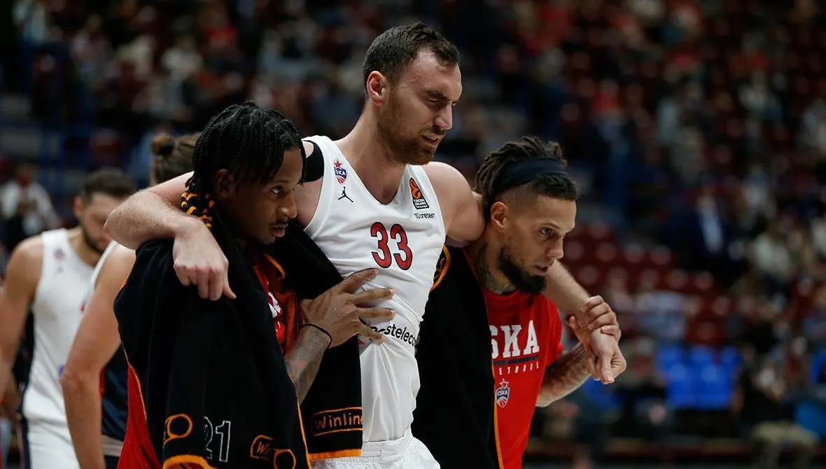 Euroleague : Nikola Milutinov (CSKA Moscou) évite une opération au genou