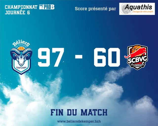 Pro B : Quimper renverse le leader Saint-Chamond
