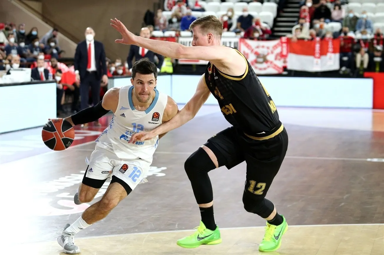 Euroleague : Monaco cède à domicile face au Zénit Saint-Pétersbourg