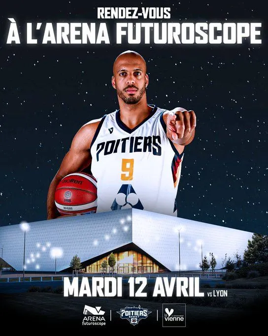 Poitiers fera son entrée à l’Arena Futuroscope le 12 avril