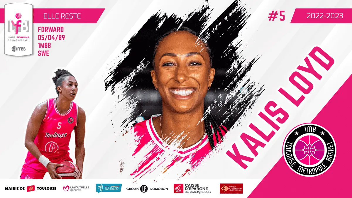 LFB : La Suédoise Kalis Loyd poursuit son séjour à Toulouse