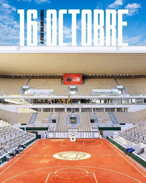 La billetterie pour le match du Paris Basketball à Roland-Garros est ouverte