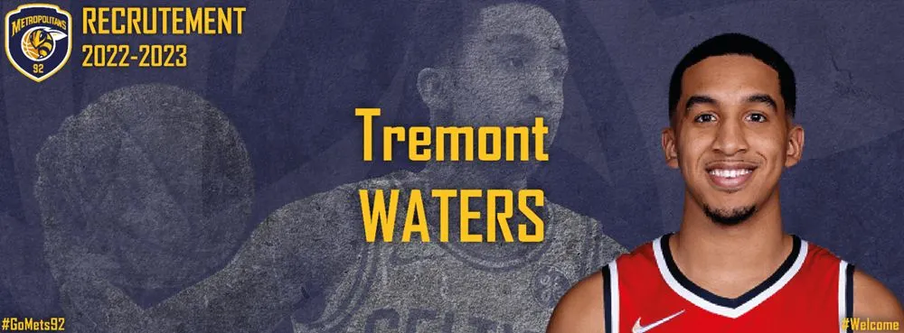 Transfert : les Mets 92 signent le meneur Tremont Waters