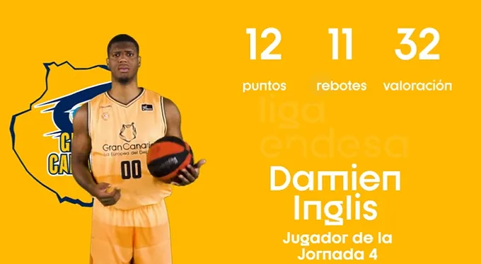 Espagne : Damien Inglis élu joueur de la semaine