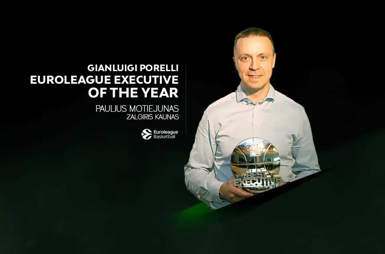 Euroleague : Paulius Motiejunas élu exécutif de l'année pour la troisième fois