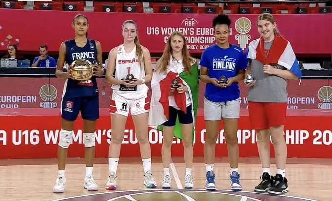 Aïnhoa Risacher élue MVP de l'EuroBasket U16 féminin