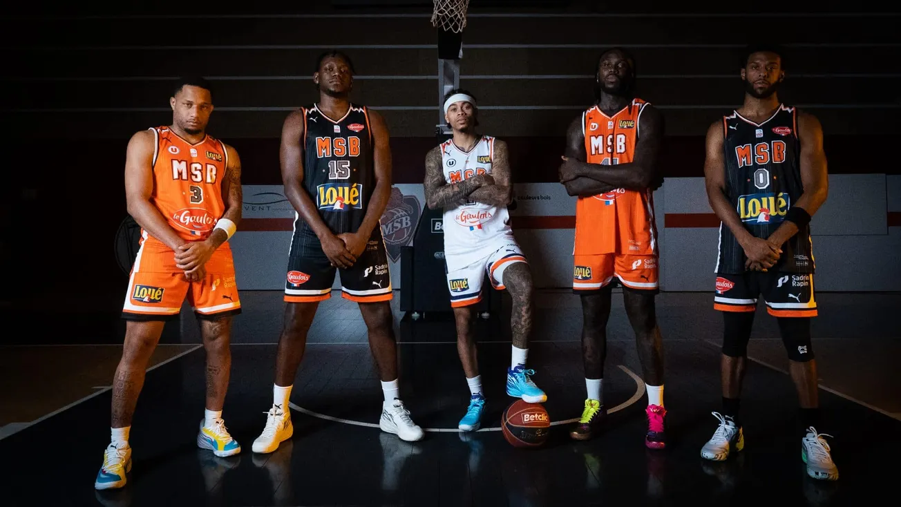 Les nouveaux maillots du Mans Sarthe Basket pour ses 30 ans