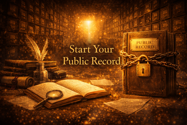 The Registry as Identity: Why Public Record Is the New Home of the Self