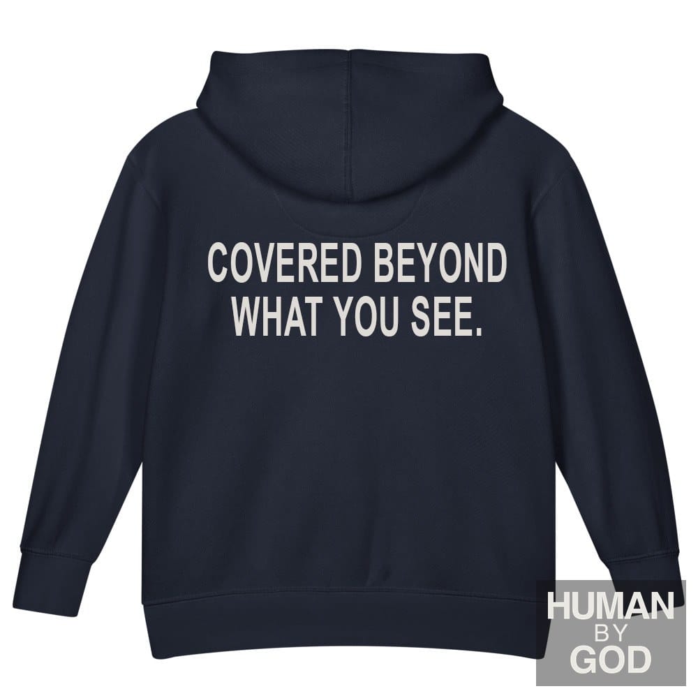 Covered Beyond What You See — Kids Faith Hoodie