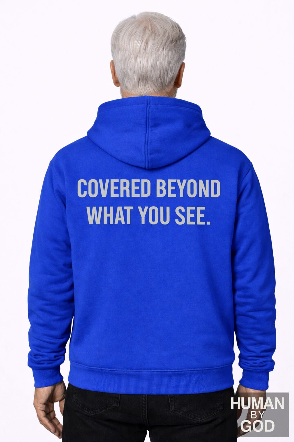 Covered Beyond What You See — Premium Faith Hoodie