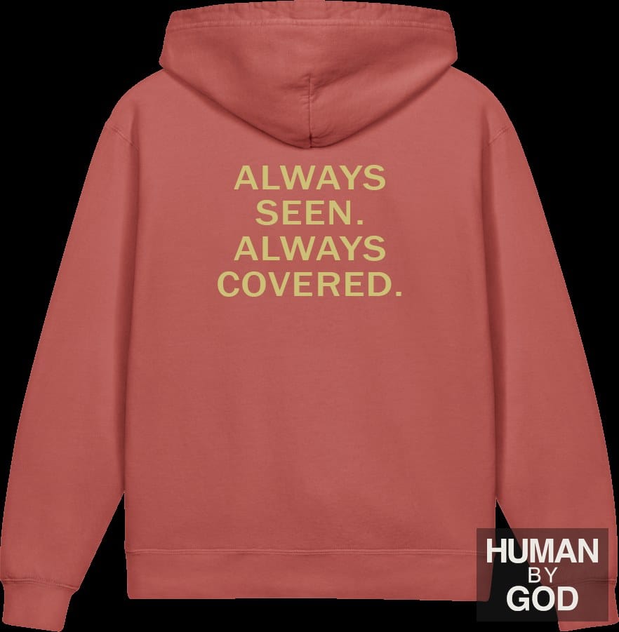 Always Seen. Always Covered. — Older Kids Faith Hoodie