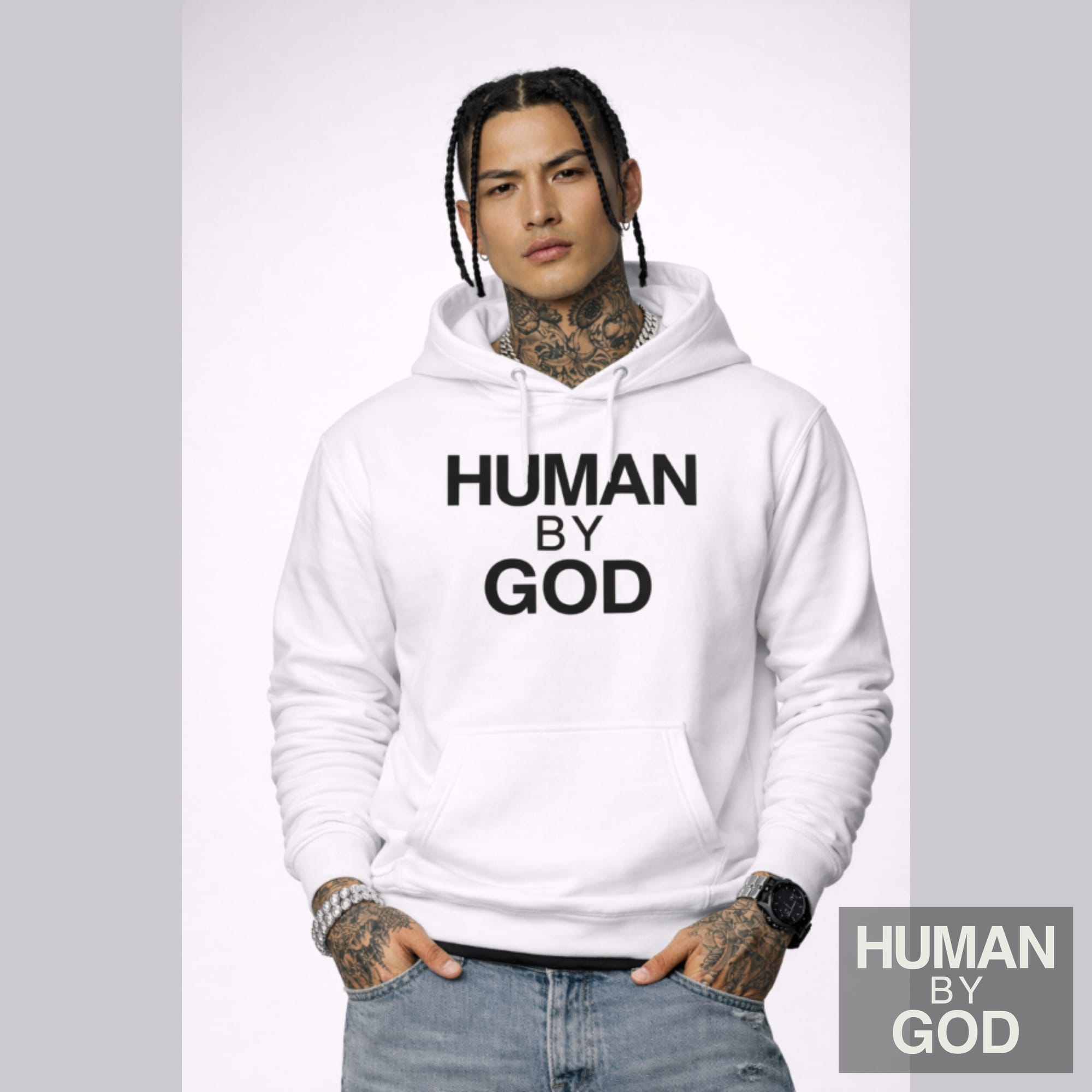 Human By God — Premium Faith Hoodie