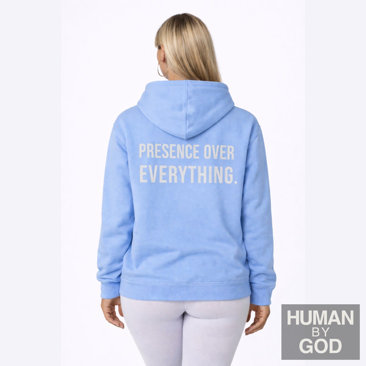 Presence Over Everything — Embroidered Faith Hoodie