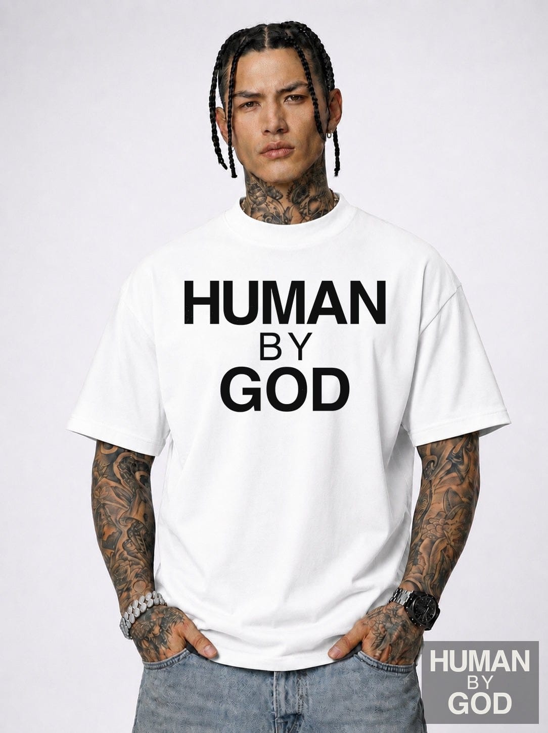 Human By God — Organic Oversized T-Shirt