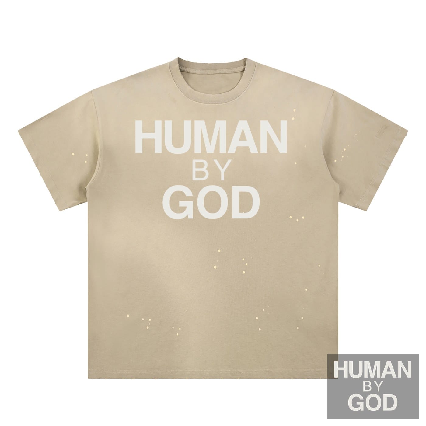 Hand-Frayed Sunfade Paint Splatter T-Shirt