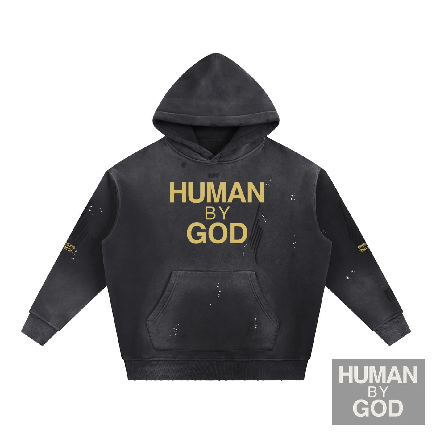 COVERED BEYOND WHAT YOU SEE - Gold Hoodie