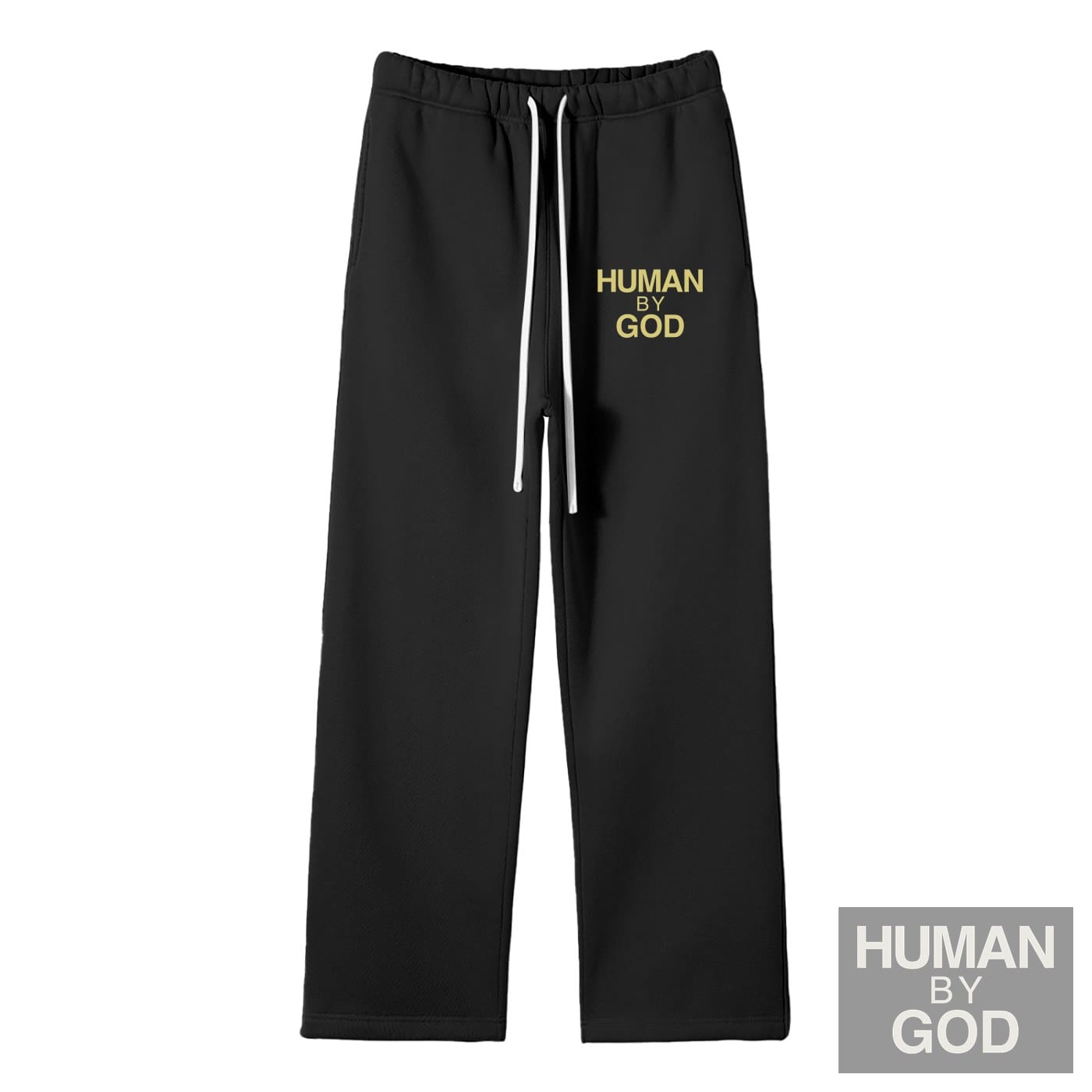 Unisex Solid Color Fleece Straight Leg Pants
