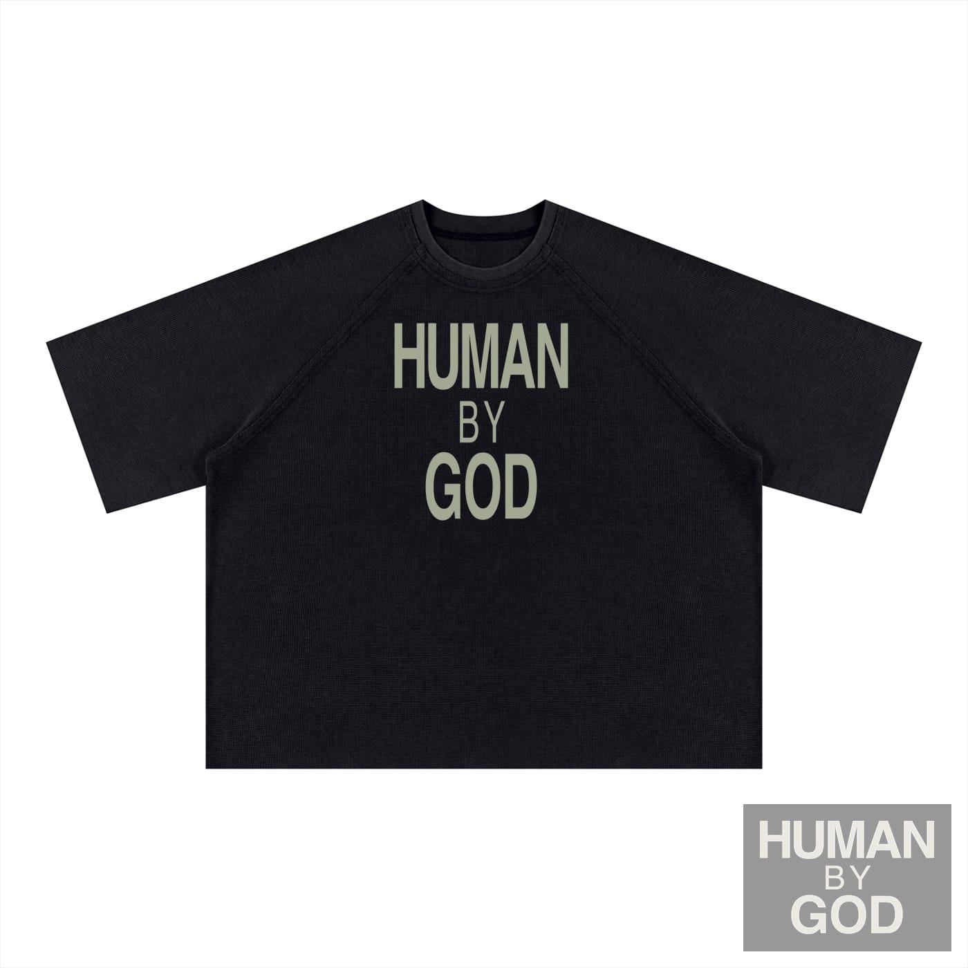 Unisex Mineral Wash Boxy Waffle T-Shirt