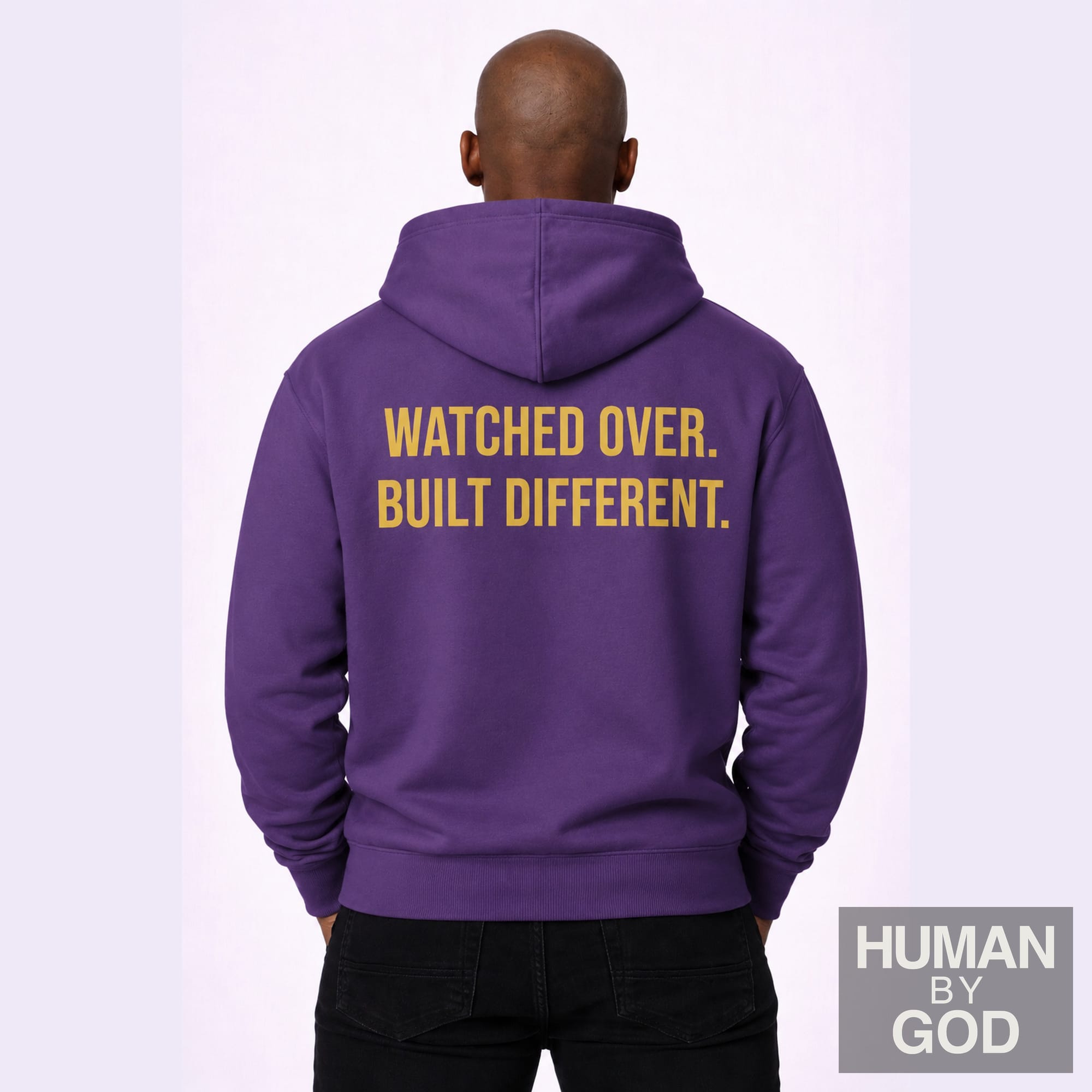 Watched Over. Built Different. — Premium Faith Hoodie