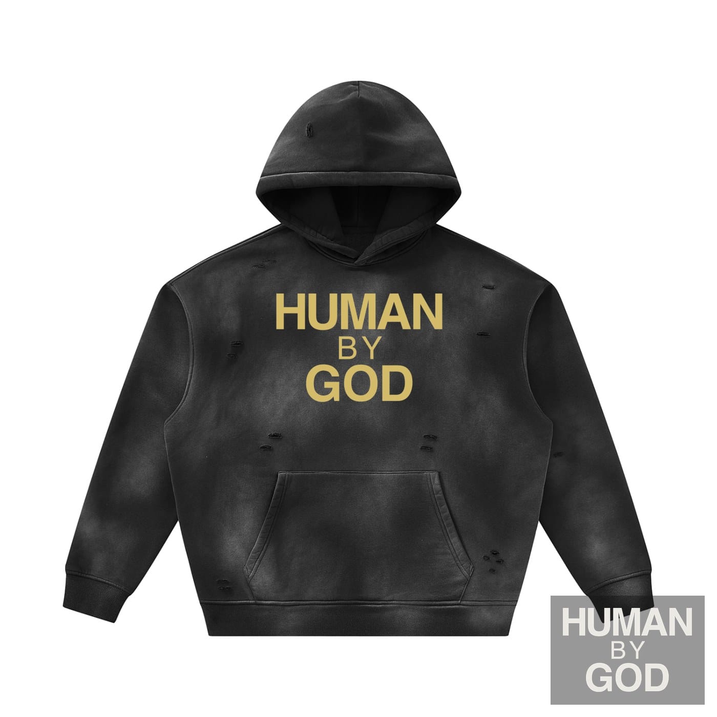 Human By God - Gold Hoodie