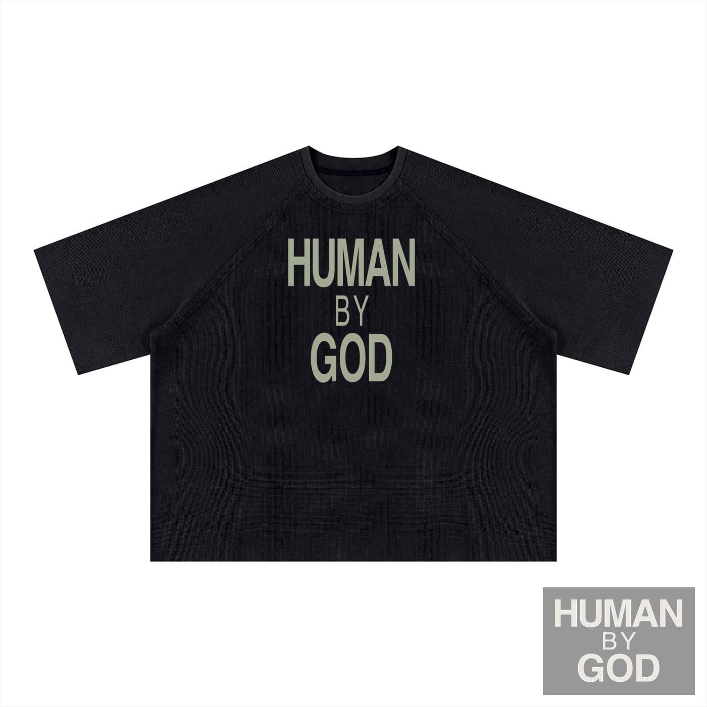 Unisex Mineral Wash Boxy Waffle T-Shirt
