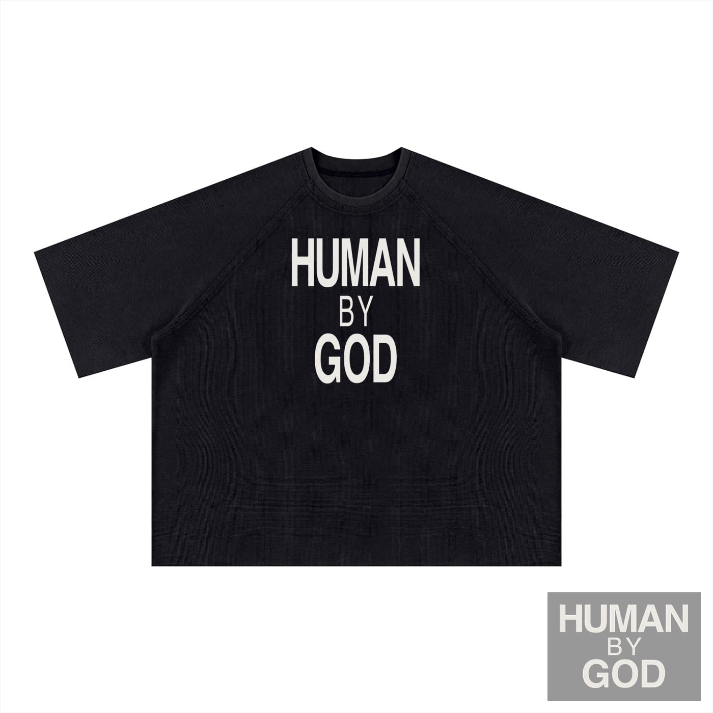 Unisex Mineral Wash Boxy Waffle T-Shirt
