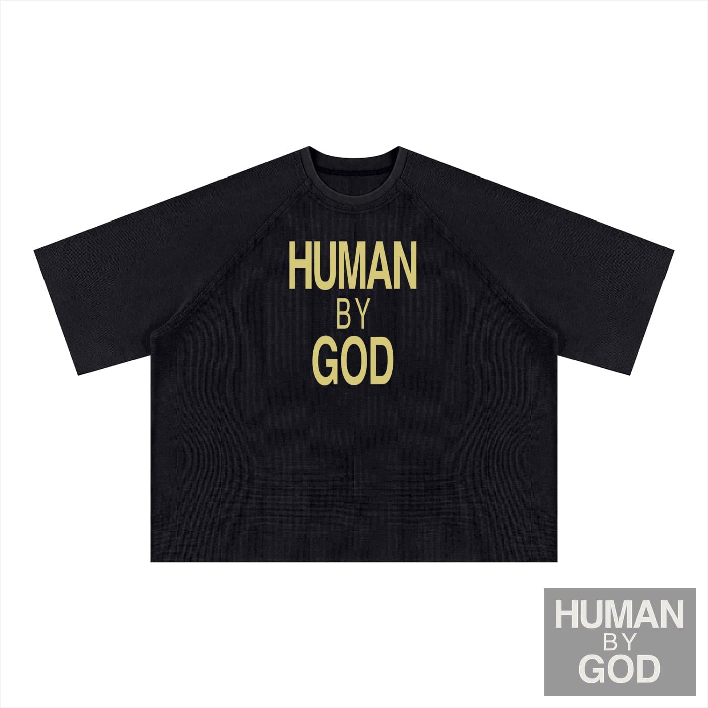 Unisex Mineral Wash Boxy Waffle T-Shirt