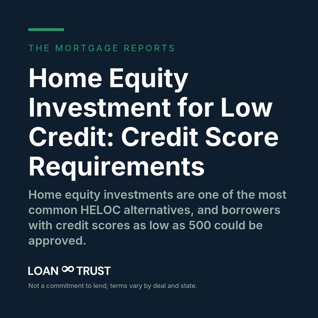 Home Equity Investment for Low Credit: Credit Score Requirements