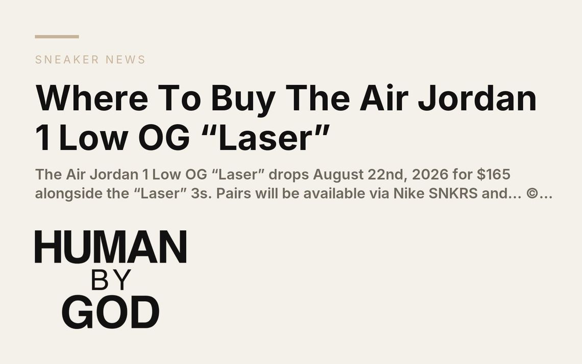 Where To Buy The Air Jordan 1 Low OG “Laser”