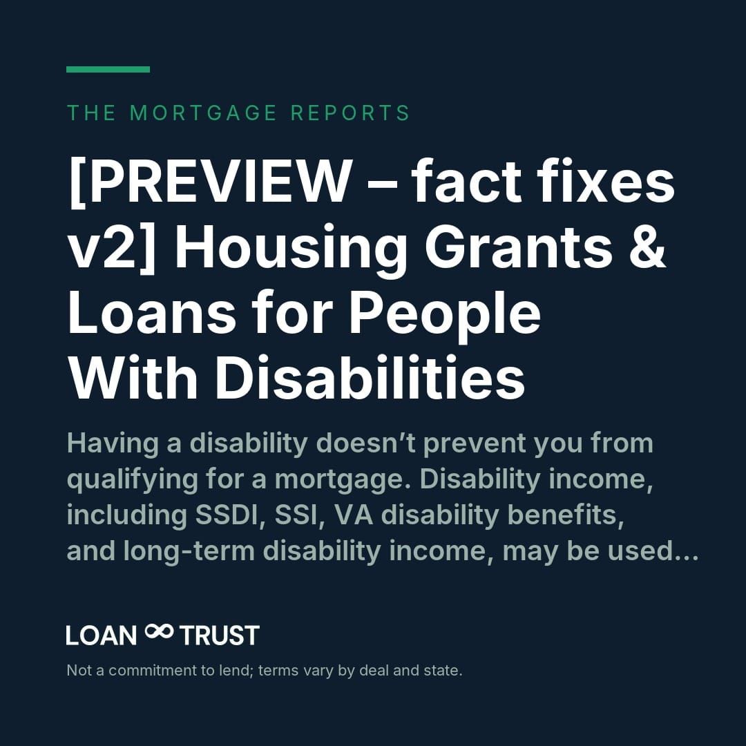 [PREVIEW – fact fixes v2] Housing Grants & Loans for People With Disabilities