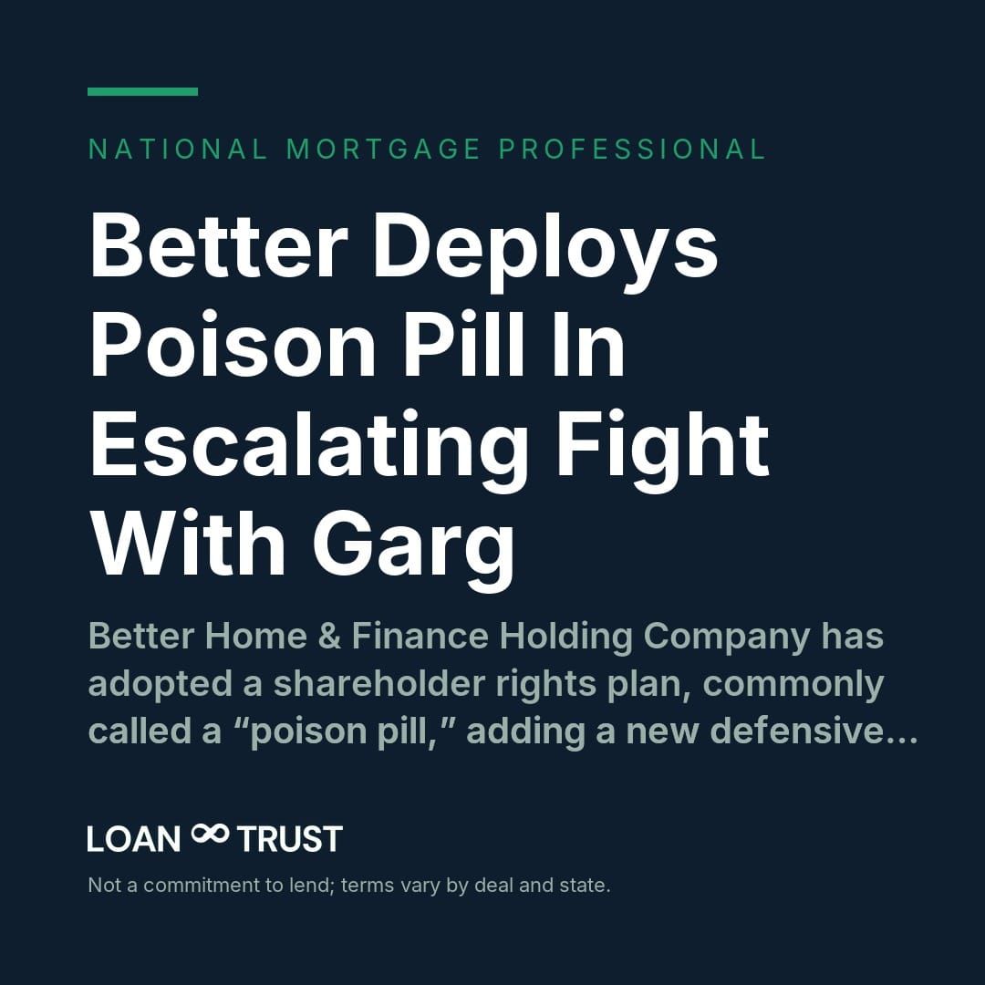 Better Deploys Poison Pill In Escalating Fight With Garg